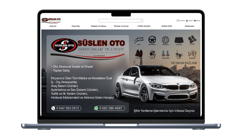 Süslen Oto projesi
